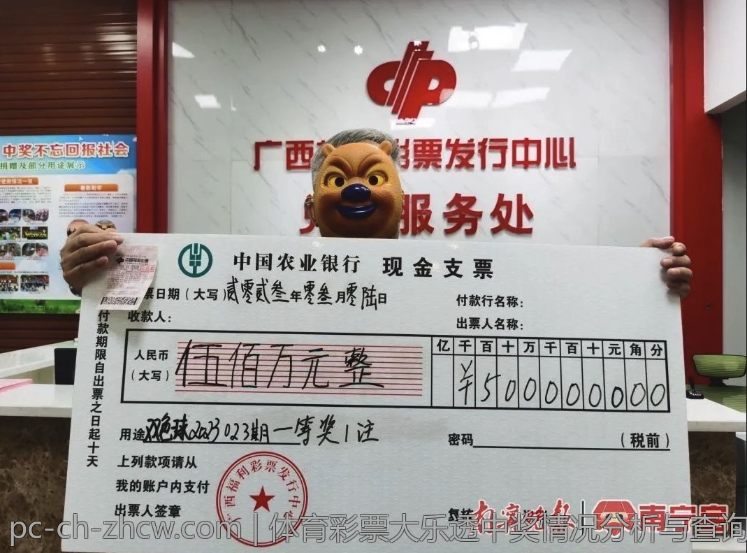 体育彩票大乐透中奖情况分析与查询